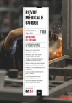 REVUE MEDICALE SUISSE, N° 788 - 29 juin 2022 - Médecine du travail