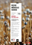 REVUE MEDICALE SUISSE, N° 785 - 8 juin 2022 - Médecine des addictions