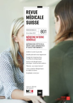 REVUE MEDICALE SUISSE, N° 801 - 26 octobre 2022 - Médecine interne générale