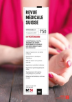 REVUE MEDICALE SUISSE, N° 750 - 15 septembre 2021 - Hypertension