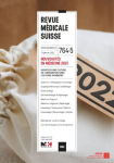 REVUE MEDICALE SUISSE, N° 764-5 - 19 janvier 2022 - Nouveautés en médecine 2021