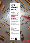 REVUE MEDICALE SUISSE, N° 847 - 25 octobre 2023 - Médecine interne générale