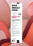 REVUE MEDICALE SUISSE, N° 860 - 7 février 2024 - Médecine interne générale